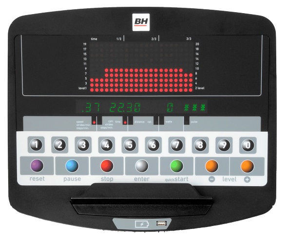 BH Fitness SK8000 LED počítač