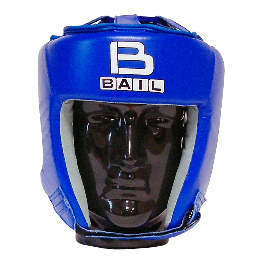 Boxerská přilba kožená BAIL Competition M modrá