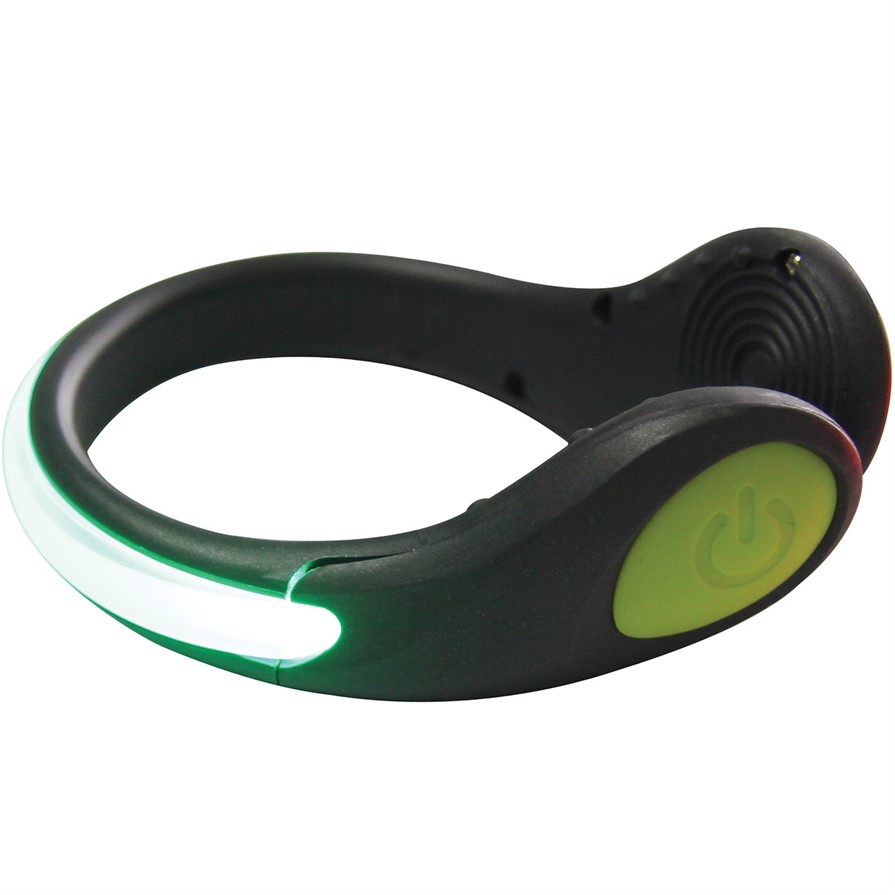 Reflexní klip na obuv s LED diodou TUNTURI zelený