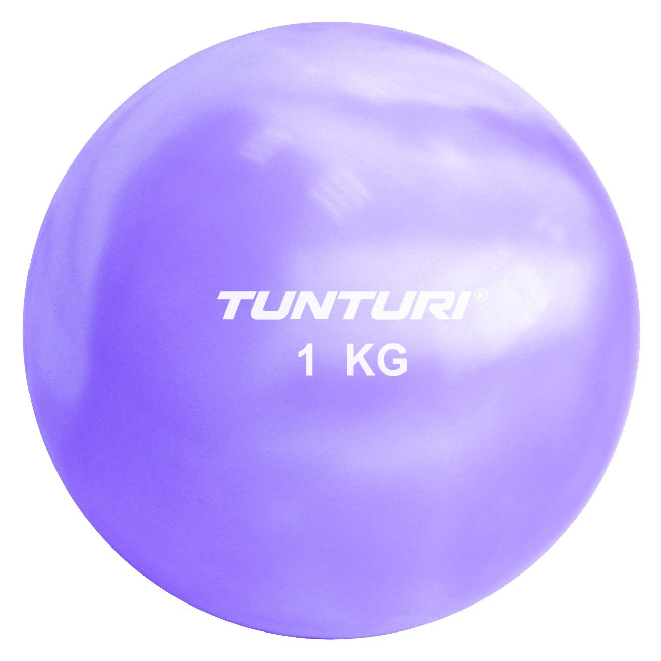Jóga míč tónovaný 1 kg TUNTURI Toning ball fialový