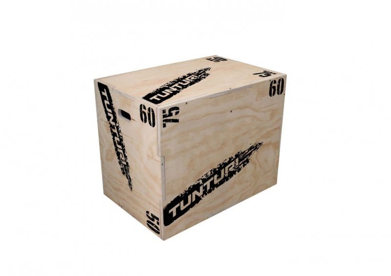 Plyometrická bedna dřevěná TUNTURI Plyo Box 50/60/75 cm
