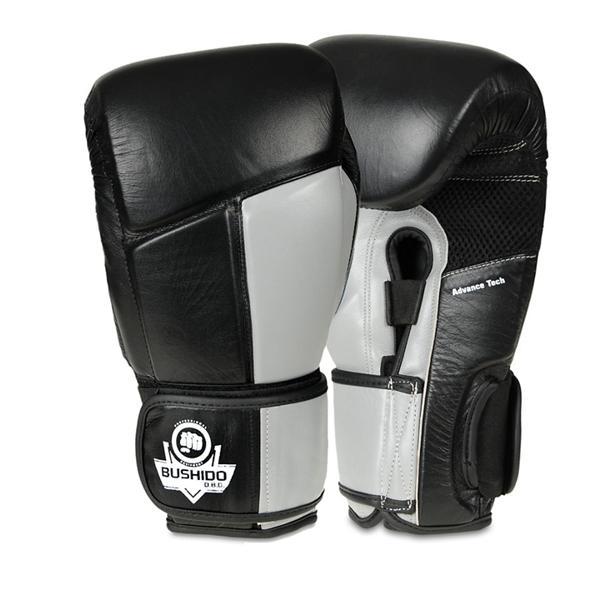 Boxerské rukavice kožené DBX BUSHIDO ARB-431 šedé 12 oz