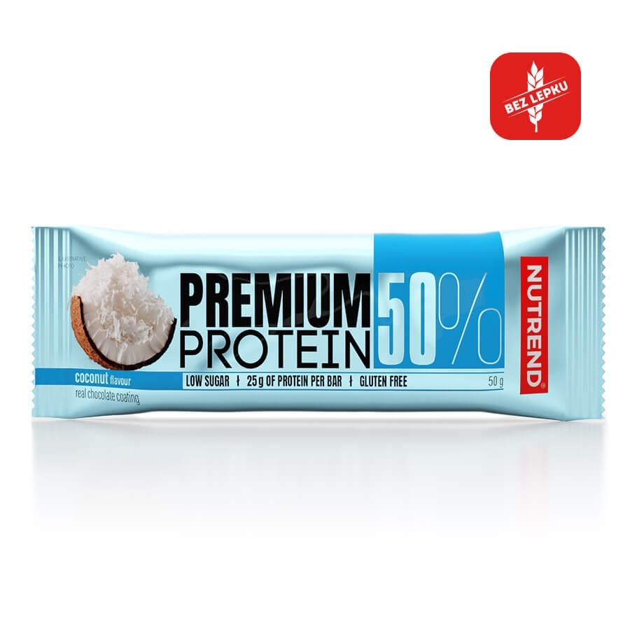 Nutrend Premium Protein 50 Bar 50 g kokos