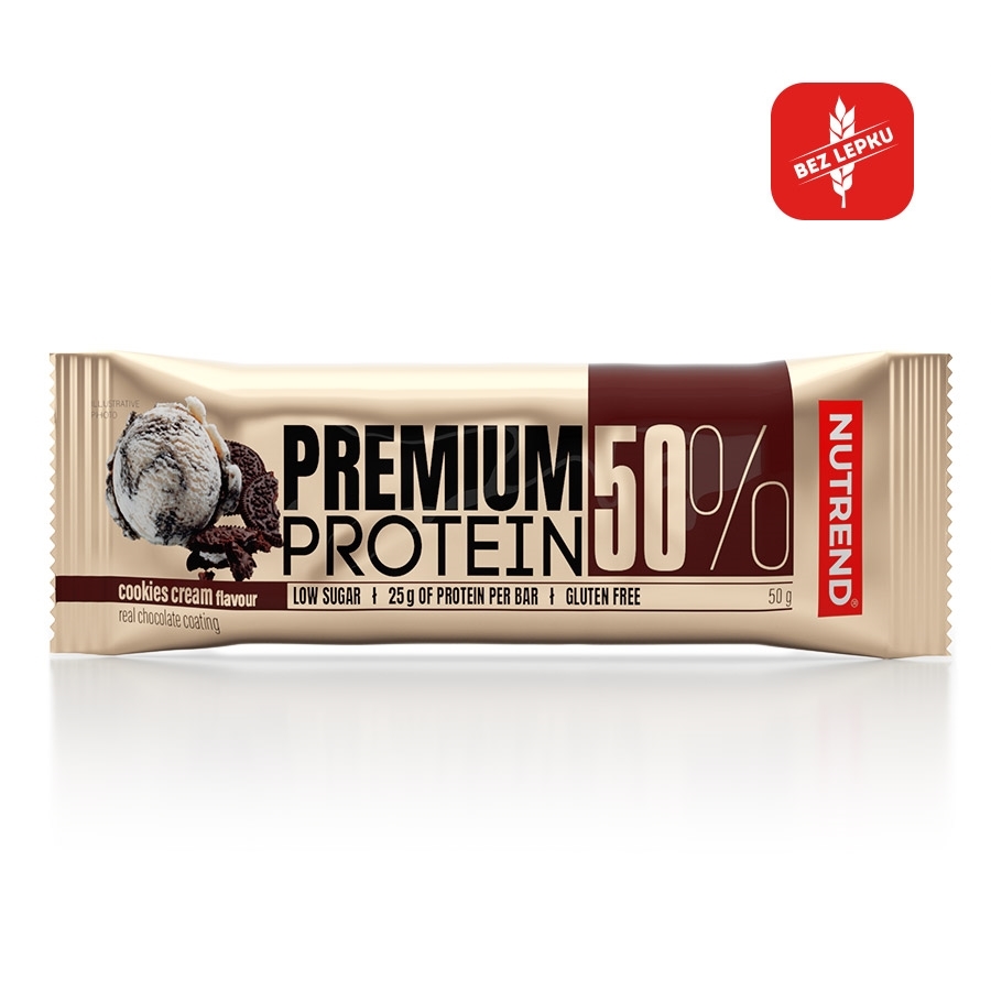 Nutrend Premium Protein 50 Bar 50 g cookies cream