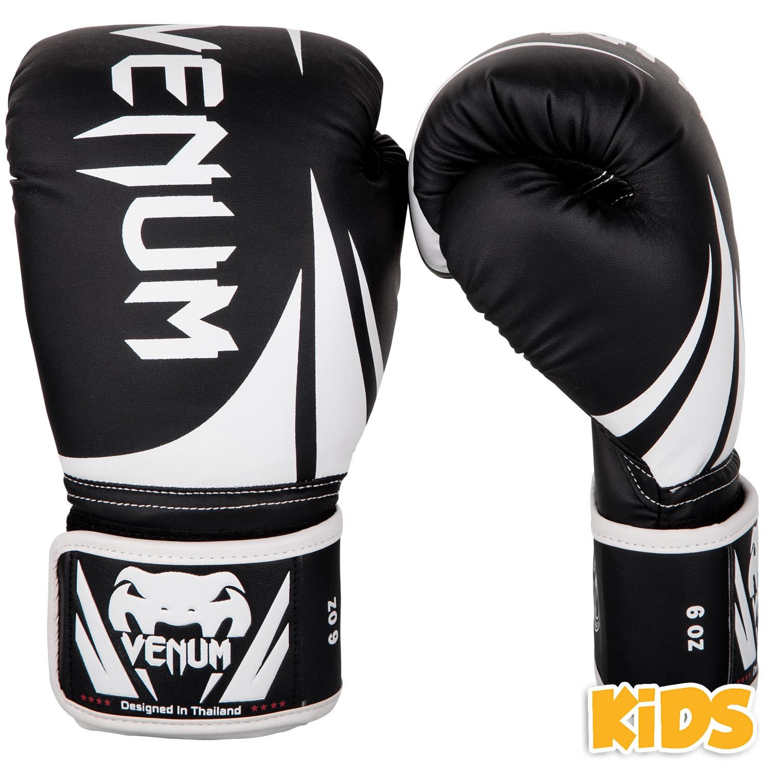 DĚTSKÉ boxerské rukavice Venum Challenger 2.0 Kids - Black/White Váha: 6oz