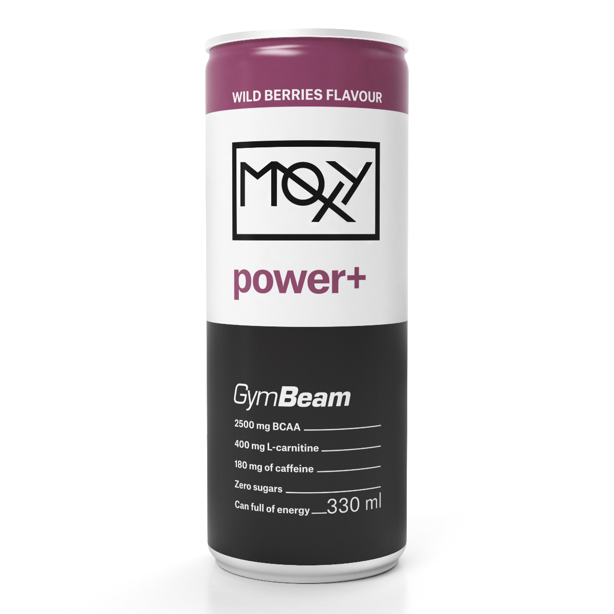 GymBeam Moxy BCAA+ Energy Drink 330 ml divoké ovoce