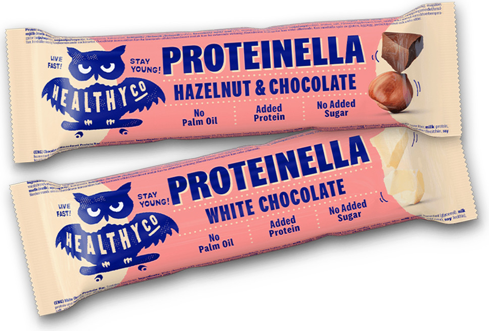 HealthyCo Proteinella Bar 35 g bílá čokoláda