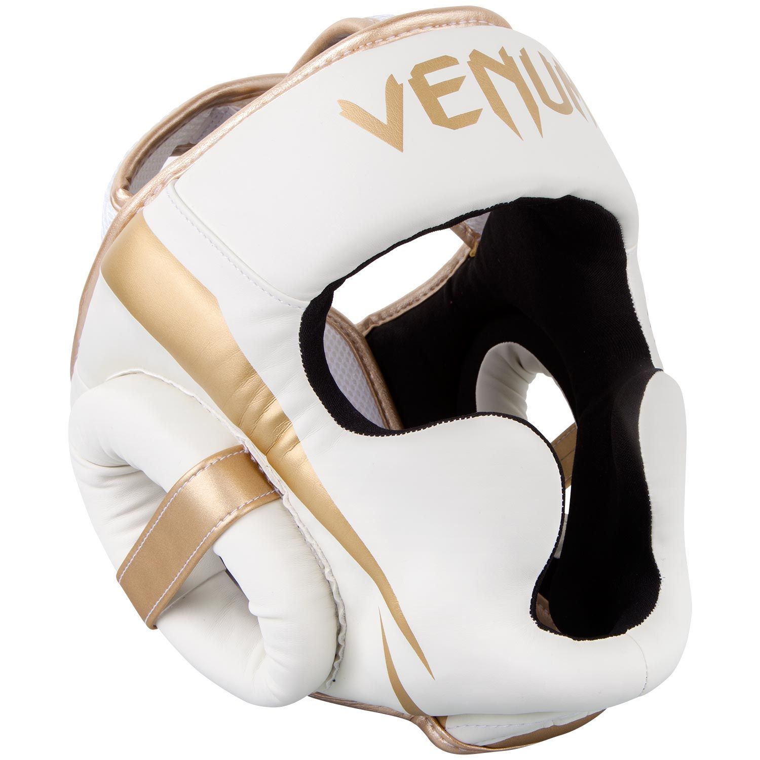 Venum Elite Headgear bílý/zlatý