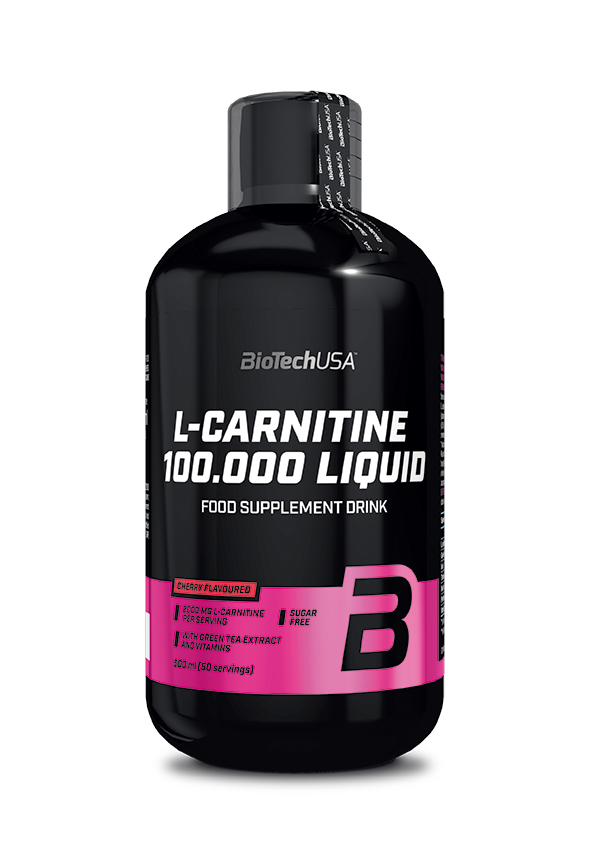 BioTech USA L-Carnitine 100000 500 ml višeň