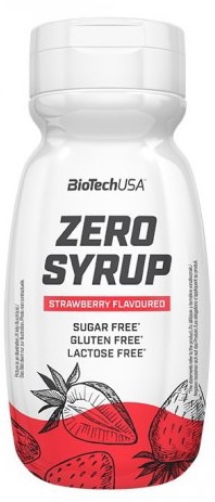 BIOTECH Zero Syrup 320 ml jahoda