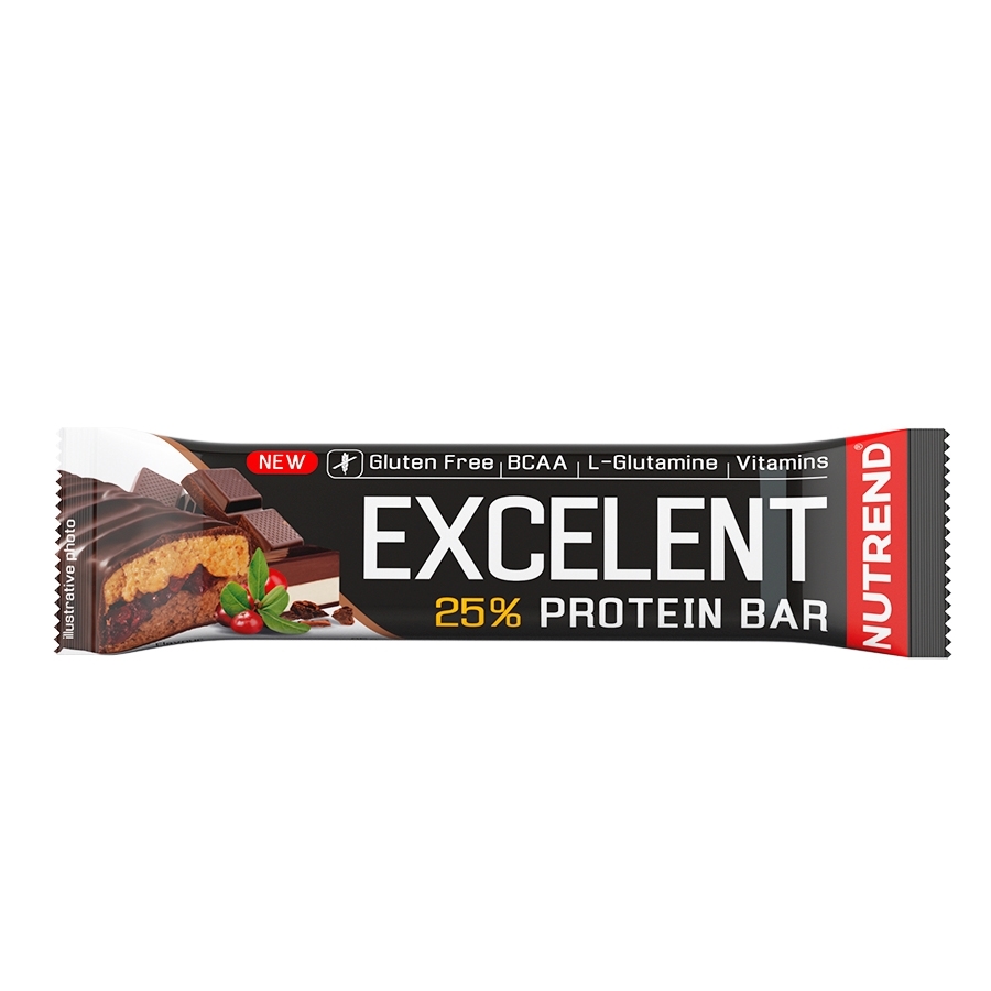 NUTREND Excelent protein bar Double 85 g čokoláda-nugát s brusinkami