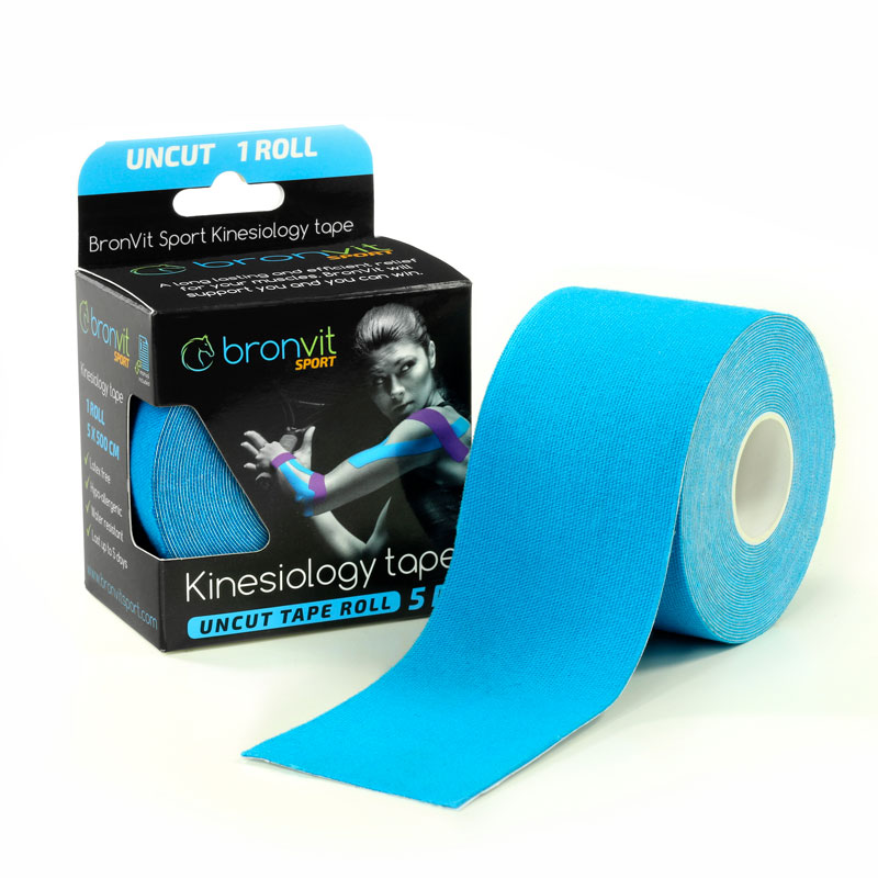 BRONVIT Sport Kinesio Tape classic 5cm x 5m modrá