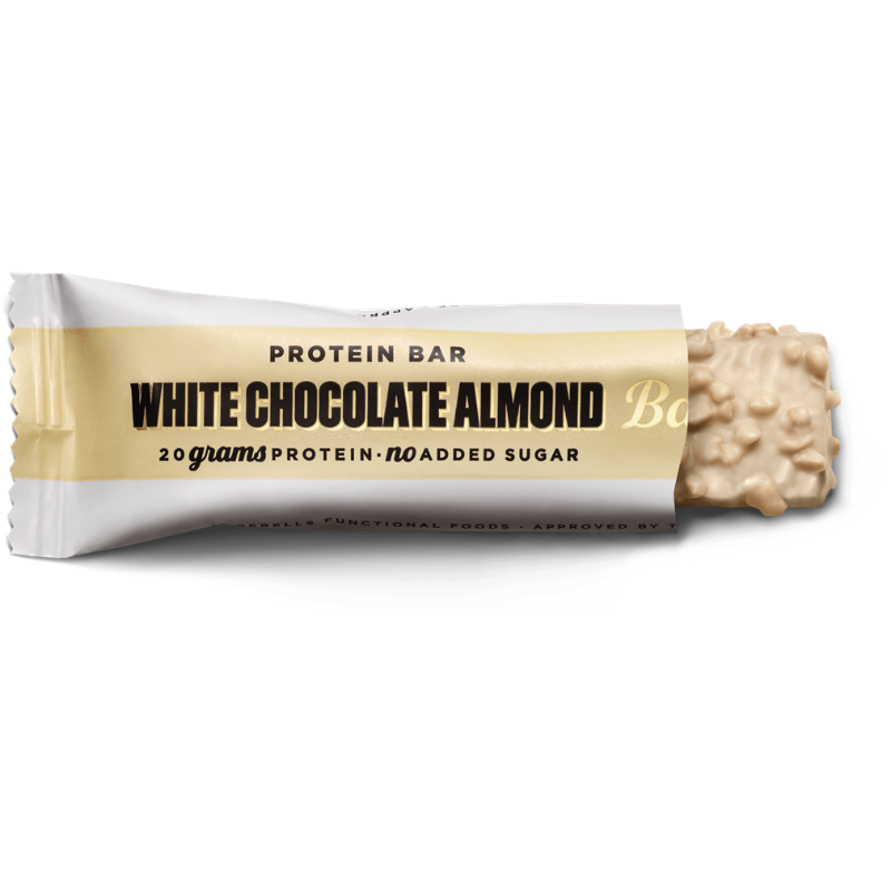 BAREBELLS Protein Bar 55 g bílá čokoláda mandle