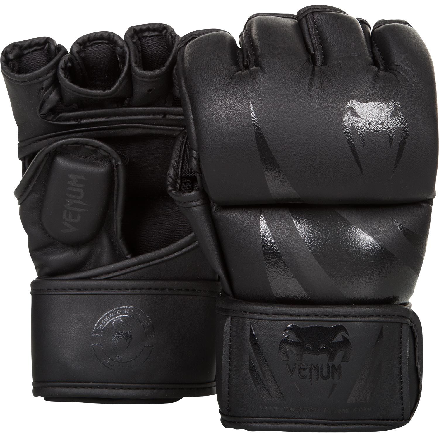 MMA rukavice Challenger matně černé VENUM vel. L/XL