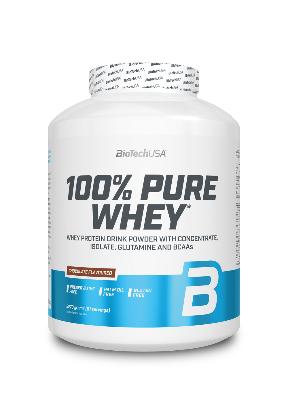 BIOTECH USA 100% PURE Whey 2270 g black biscuit