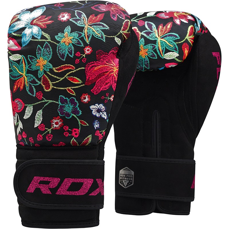 Boxerské rukavice RDX FL-3 floral/black vel. 10 oz