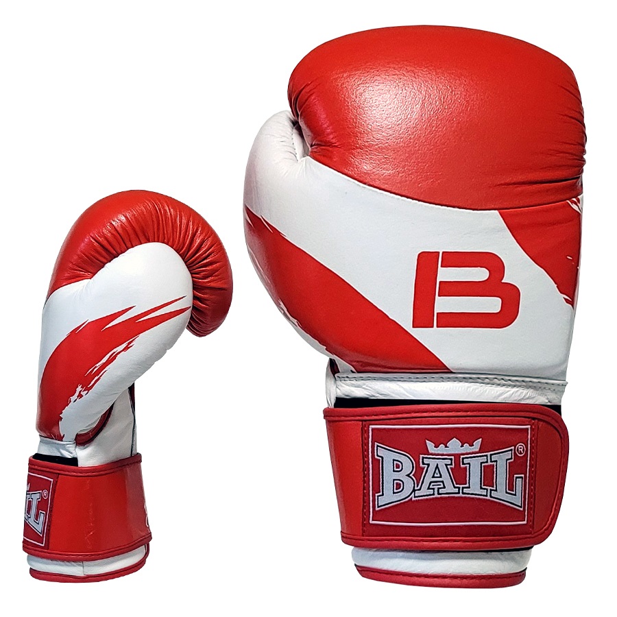 BAIL boxerské rukavice Sparring Pro 16 oz Image 01 (červeno-bílé)