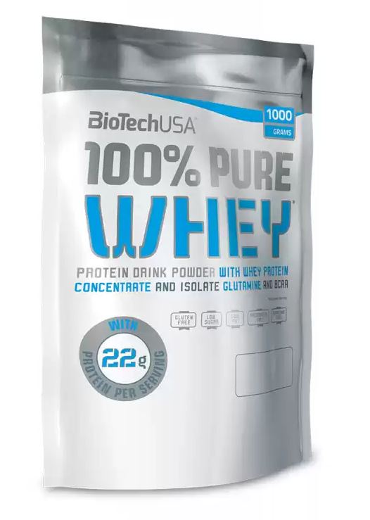 BIOTECH 100% PURE Whey 1000 g black biscuit