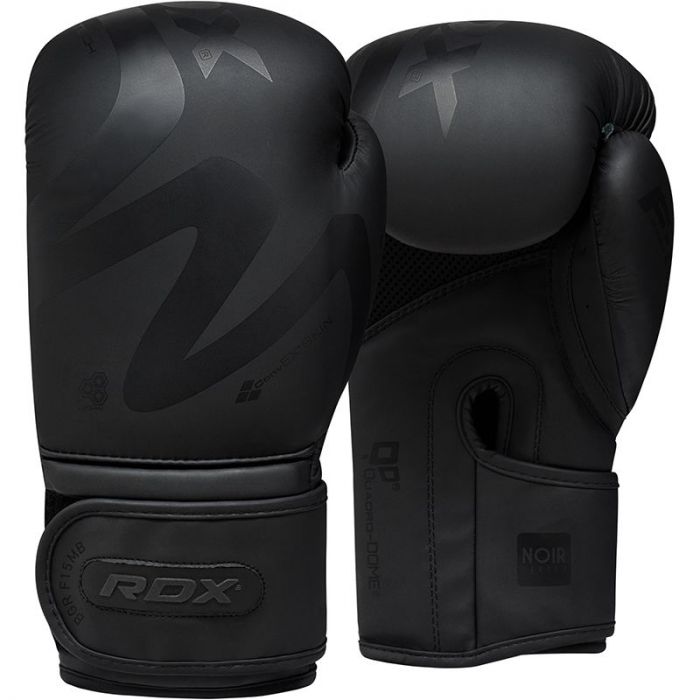 RDX Noir Series boxerské rukavice F15 matte black 10 oz