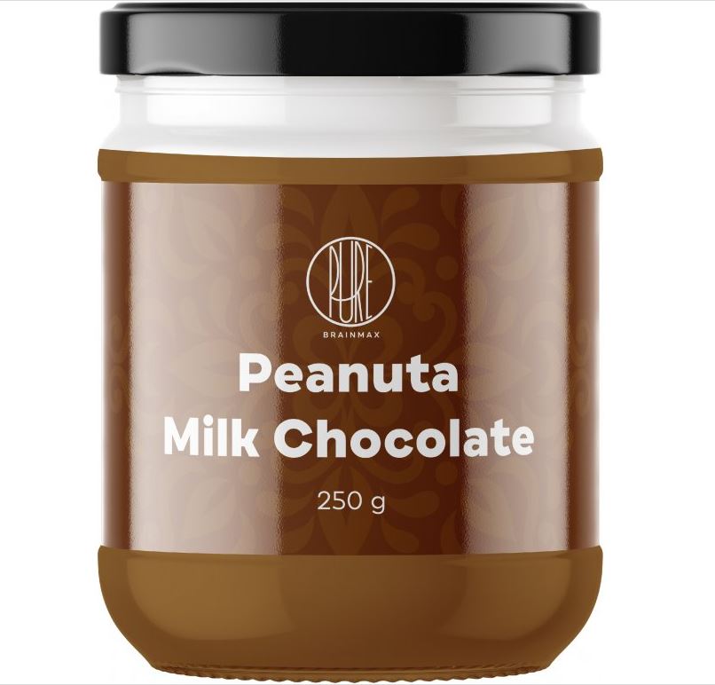 BrainMax Pure Peanut Butter Mléčná čokoláda 250 g