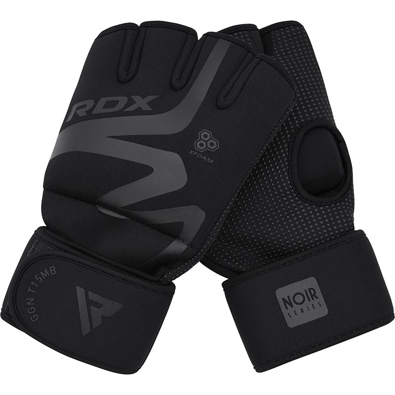 Grapplingové rukavice z neoprenu RDX T15 Noir Series vel. M Černé