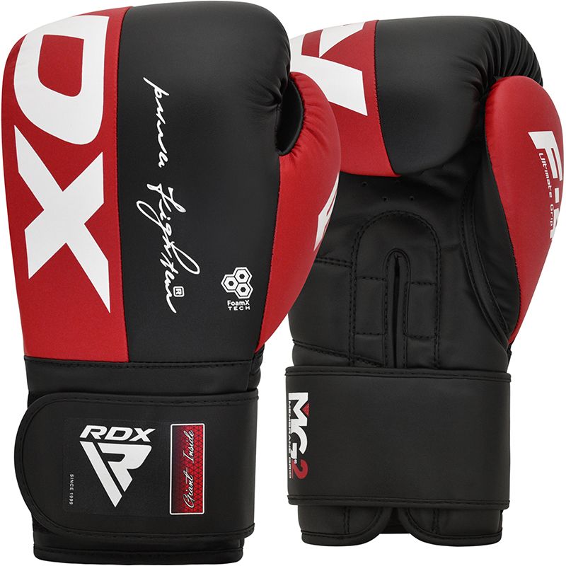Boxerské rukavice RDX Rex F4 červeno černé vel. 12 oz