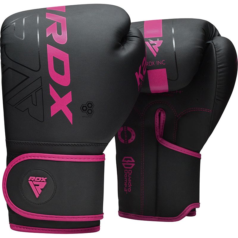 Boxerské rukavice RDX Kara Series F6 matte pink 6 oz