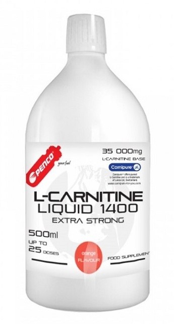 PENCO L-Carnitine 1400 mg 500 ml pomeranč