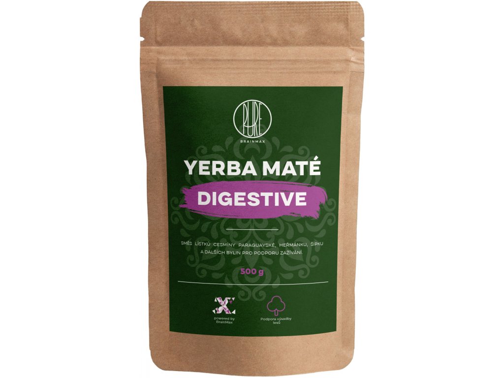 BrainMax Pure Organic Yerba Maté Digestive 500 g