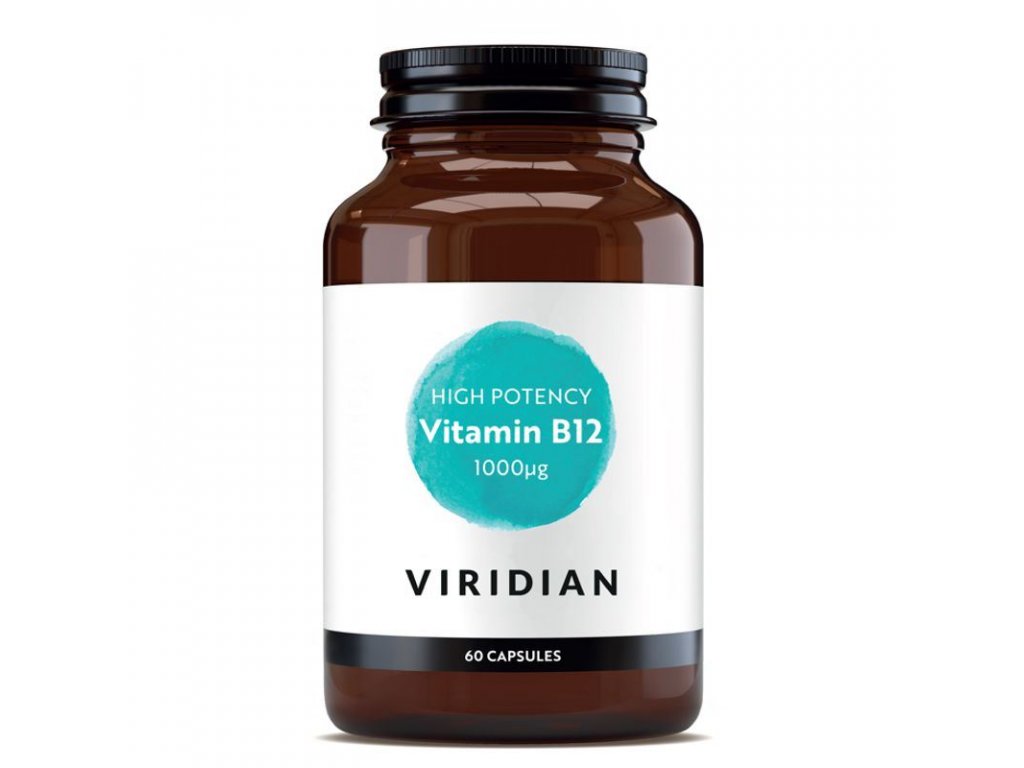 VIRIDIAN High Potency Vitamin B12 1000ug 60 kapslí