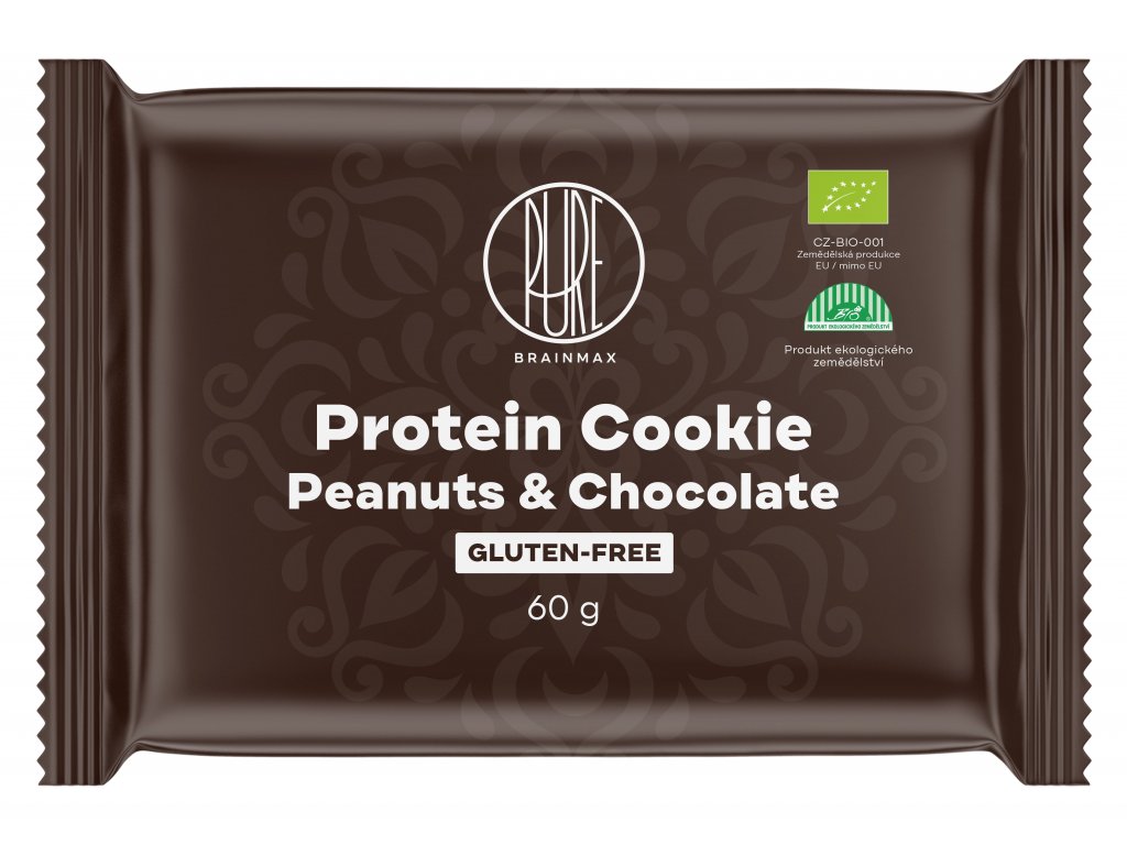 BrainMax Pure Protein Cookie Arašídy & Čokoláda BIO 60 g