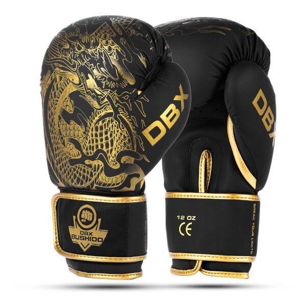 Boxerské rukavice DBX BUSHIDO Gold Dragon Vel. 8 oz