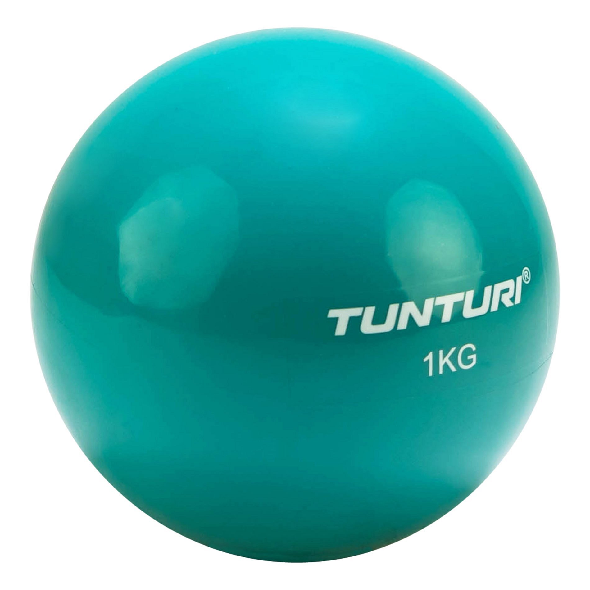 Joga míč Toningbal TUNTURI 1 kg tyrkysový