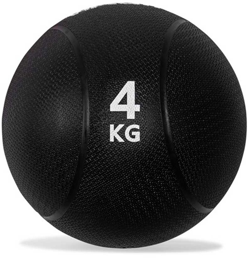VirtuFit Medicine Ball Pro - Medicine Ball - 4 kg - Rubber - Black