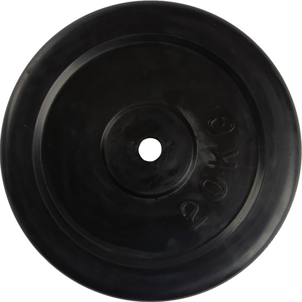 VirtuFit Rubber Halter Disc - Halter Weight - 30 mm - 20 kg