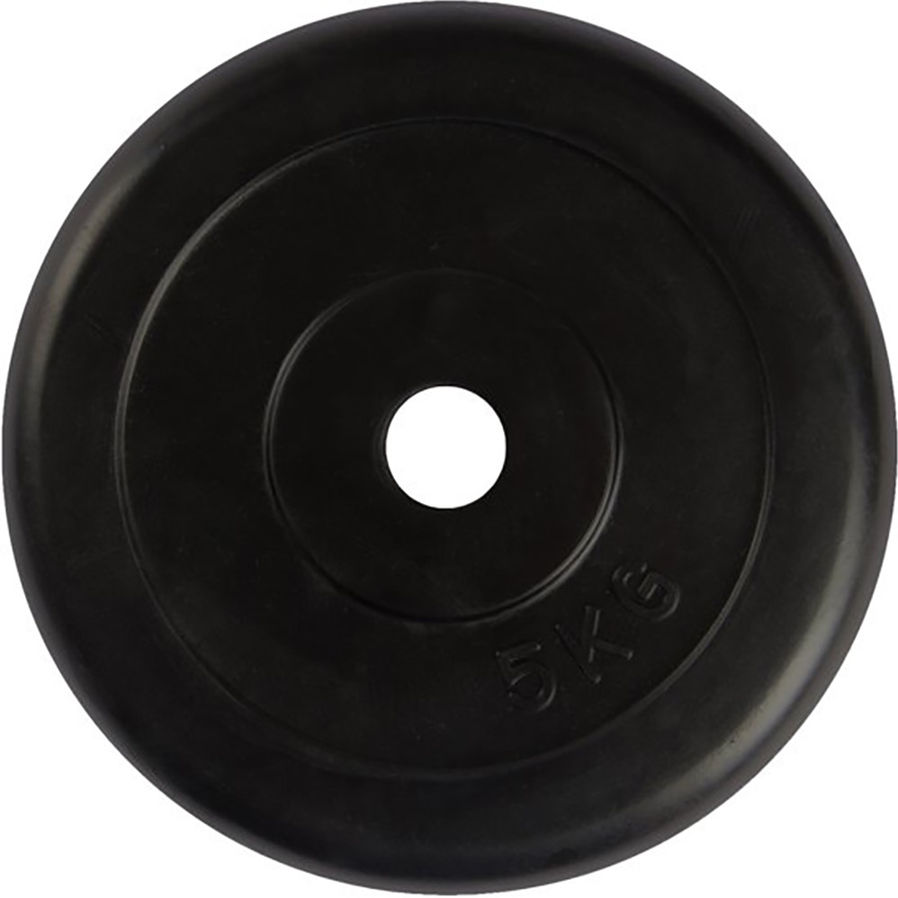 VirtuFit Rubber Halter Disc - Halter Weight - 30 mm - 5 kg