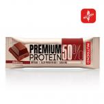 NUTREND Premium Protein 50% Bar 50 g čokoláda - sleva 23%