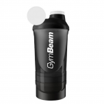 GymBeam shaker - vícedílný 600 ml černý
