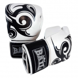 Boxerské rukavice Sparring Pro 20 oz BAIL kůže černo bílé