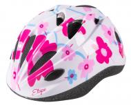 Cyklistická helma Etape Pony dětská bílá-růžová