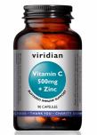 VIRIDIAN Vitamin C 500mg + Zinc 90 kapslí