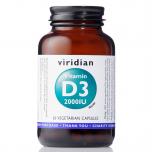 VIRIDIAN Vitamin D3 2000iu 60 kapslí