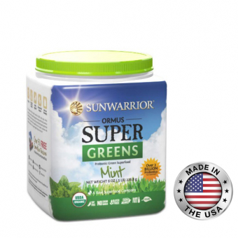SUNWARRIOR super greens 454 g - máta