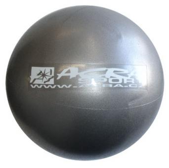Rehabilitační míč Overball Acra 26 cm Stříbrný