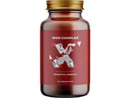 BrainMax Iron Complex 100 rostlinných kapslí