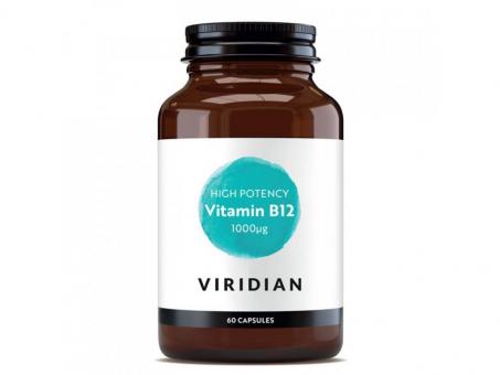Viridian High Potency Vitamin B12 1000ug 60 kapslí