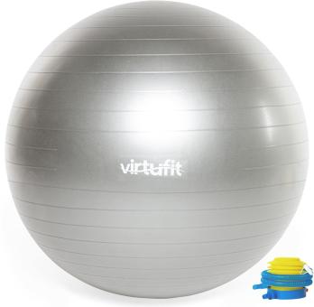 Gymnastický míč s pumpičkou VIRTUFIT Anti-Burst šedý zepředu