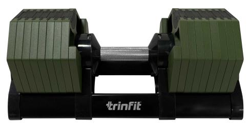 Činky s variabilní zátěží TRINFIT OctaBlock 40 kg zelené