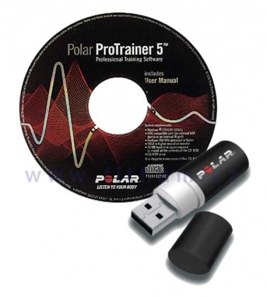 CD s programem POLAR ProTrainer5 v češtině + IrDA