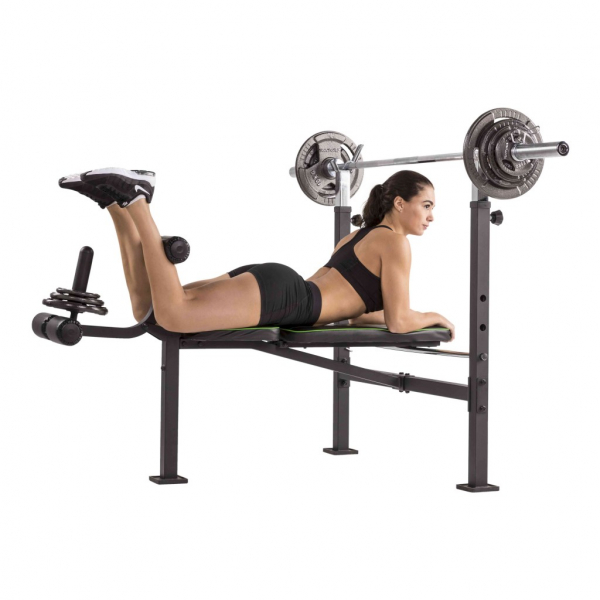Posilovací lavice bench press TUNTURI WB60 Olympic Width Weight Bench cvik 7g